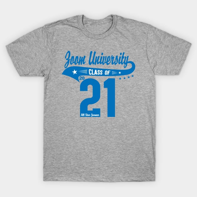 Zoom University - Baseball Script T-Shirt by Teeman